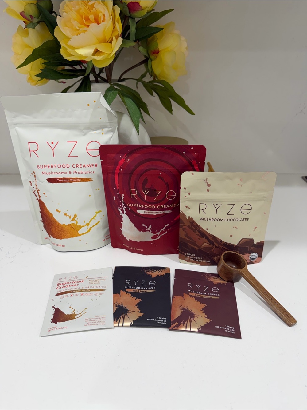 RYZE Mushroom Creamers and Mushroom Chocolate Pack